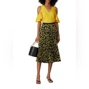Derek Lam- Collective- Accordion Pleated Midi Skirt. Size 0